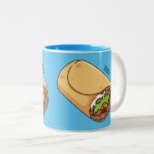 Tasse 2 Couleurs dessin animé de Burrito (Devant droit)