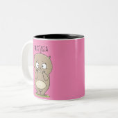 Tasse 2 Couleurs Dessin d'adorable hamster (Devant gauche)