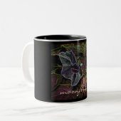 Tasse 2 Couleurs Dessin de Moonflower (Devant gauche)