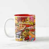 Tasse 2 Couleurs Dessin de nourriture (Gauche)