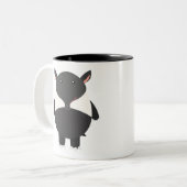 Tasse 2 Couleurs Dessin de tapir (Devant gauche)