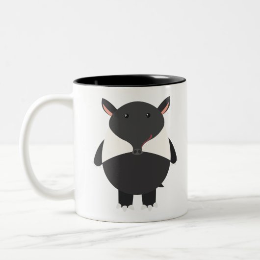 Tasse 2 Couleurs Dessin de tapir (Gauche)