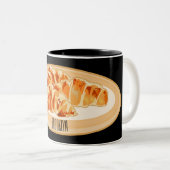 Tasse 2 Couleurs Dessin du Croissant (Devant droit)