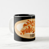 Tasse 2 Couleurs Dessin du Croissant (Devant gauche)
