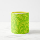 Tasse 2 Couleurs dessin floral rétro (Centre)