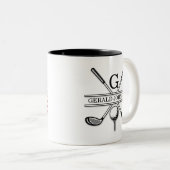 Tasse 2 Couleurs Dessin patriotique du drapeau américain (Devant droit)