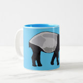 Tasse 2 Couleurs Dessin sur Tapir (Devant gauche)