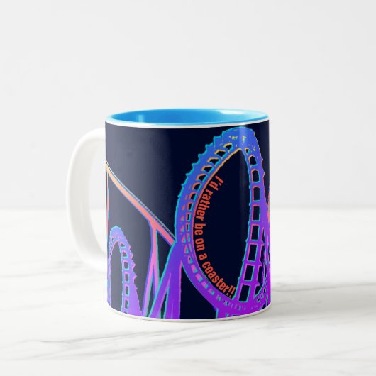 Tasse 2 Couleurs Dessous de verre (Devant gauche)