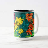 Tasse 2 Couleurs Dessous de verre de l'obscurité (Devant droit)