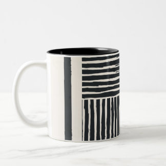 Tasse 2 Couleurs Dessous de verre papier noir et blanc