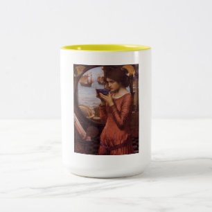 Tasse 2 Couleurs Destinée par JW Waterhouse, Vintage de l'État de