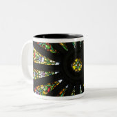 Tasse 2 Couleurs Détail de vitrail (Devant gauche)
