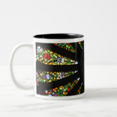 Tasse 2 Couleurs Détail de vitrail (Gauche)