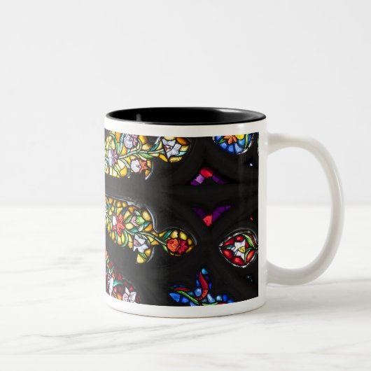 Tasse 2 Couleurs Détail de vitrail 2 (Droit)