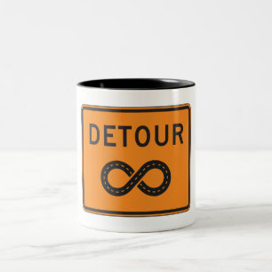 Tasse 2 Couleurs Détours infinis à vélo