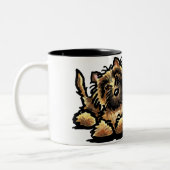Tasse 2 Couleurs Deux Cairn Terriers (Gauche)