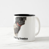 Tasse 2 Couleurs Deux carlins (Devant droit)