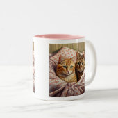 Tasse 2 Couleurs Deux chats Ginger (Devant droit)