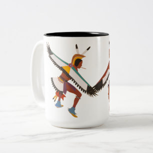Tasse 2 Couleurs Deux danseurs d'aigle