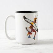 Tasse 2 Couleurs Deux danseurs d'aigle (Gauche)