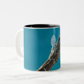Tasse 2 Couleurs Deux girafes (camelopardalis de Giraffa) (Devant gauche)