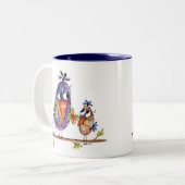 Tasse 2 Couleurs Deux oiseaux mignons et capricieux (Devant gauche)