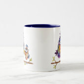 Tasse 2 Couleurs Deux oiseaux mignons et capricieux (Centre)