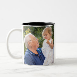 Tasse 2 Couleurs Deux photos double face Créer votre propre photo