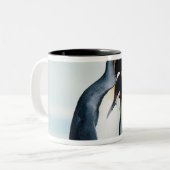 Tasse 2 Couleurs Deux pingouins affectueux (Devant gauche)