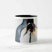 Tasse 2 Couleurs Deux pingouins affectueux (Centre)