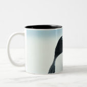 Tasse 2 Couleurs Deux pingouins touchant des becs (Gauche)