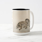 Tasse 2 Couleurs Deux singes japonais peinture chinoise Nouvel An (Devant droit)