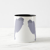 Tasse 2 Couleurs Deux têtes d'éléphant se réunissent ensemble (Centre)