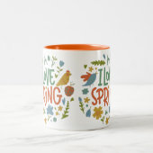 Tasse 2 Couleurs Deux Tons I Love Spring (Centre)
