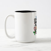 Tasse 2 Couleurs Dévaler la Pâte de Noël (Gauche)