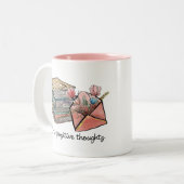 Tasse 2 Couleurs Développer des pensées positives (Devant gauche)