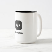 Tasse 2 Couleurs développeur (Devant droit)