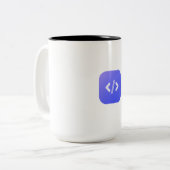 Tasse 2 Couleurs développeur (Devant gauche)