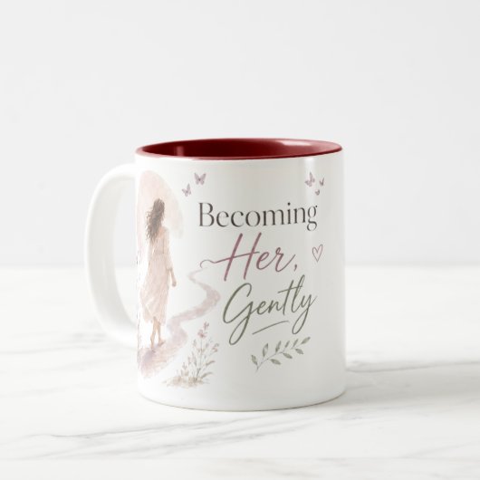 Tasse 2 Couleurs Devenir Elle, Douceur (Devant gauche)