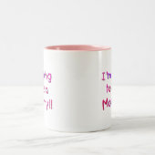 Tasse 2 Couleurs Devenir maman - rose et violet (Centre)