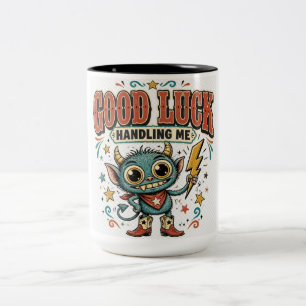 Tasse 2 Couleurs Devenir silencieusement Typographie Inspirante Bot