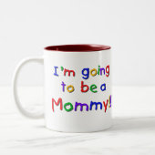 Tasse 2 Couleurs Devenir une maman couleur primaire (Gauche)