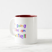 Tasse 2 Couleurs Devenir une Tante Couleurs primaires (Devant gauche)