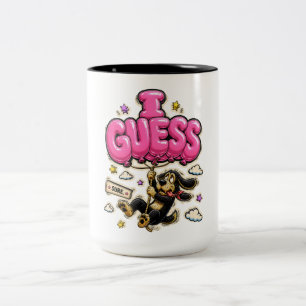 Tasse 2 Couleurs Devinez encore personnalisé drôle sarcasm