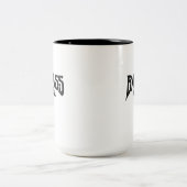 Tasse 2 Couleurs Devis amusant branché pour carburant Badass (Centre)