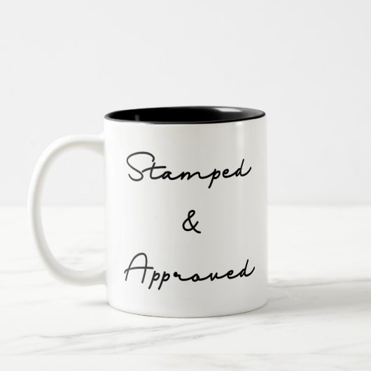 Tasse 2 Couleurs Devis bloqué et approuvé (Gauche)