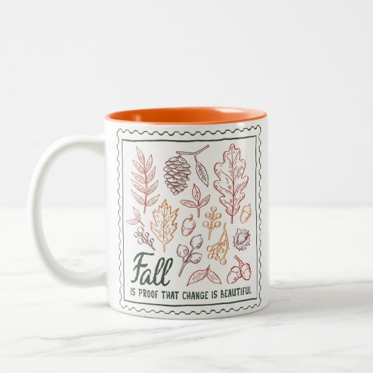 Tasse 2 Couleurs Devis d'automne (Gauche)