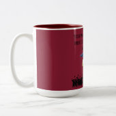 Tasse 2 Couleurs devise de fin d'études d'Einstein marron (Gauche)