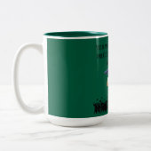 Tasse 2 Couleurs devise de fin d'études d'Einstein vert chasseresse (Gauche)
