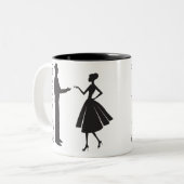 Tasse 2 Couleurs Devons-nous danser ? (Devant gauche)